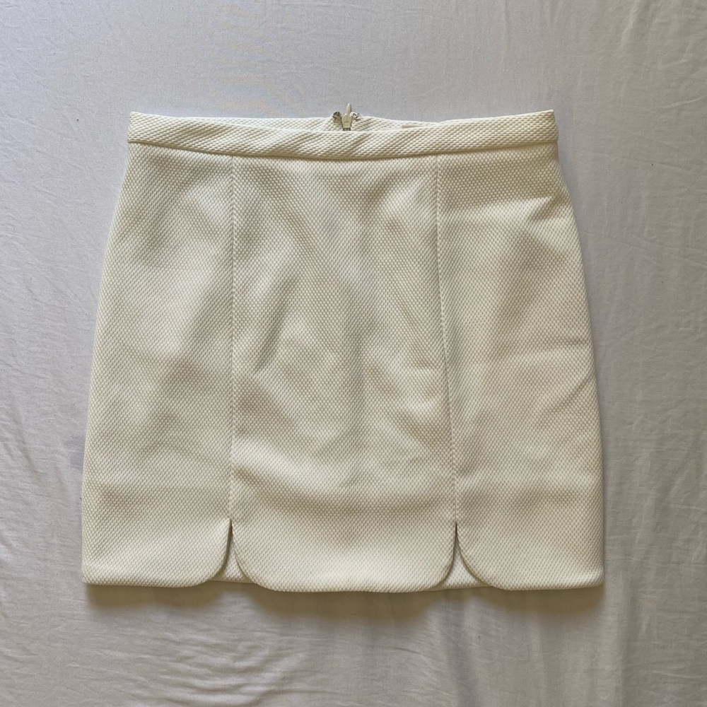 Mini white skirt
